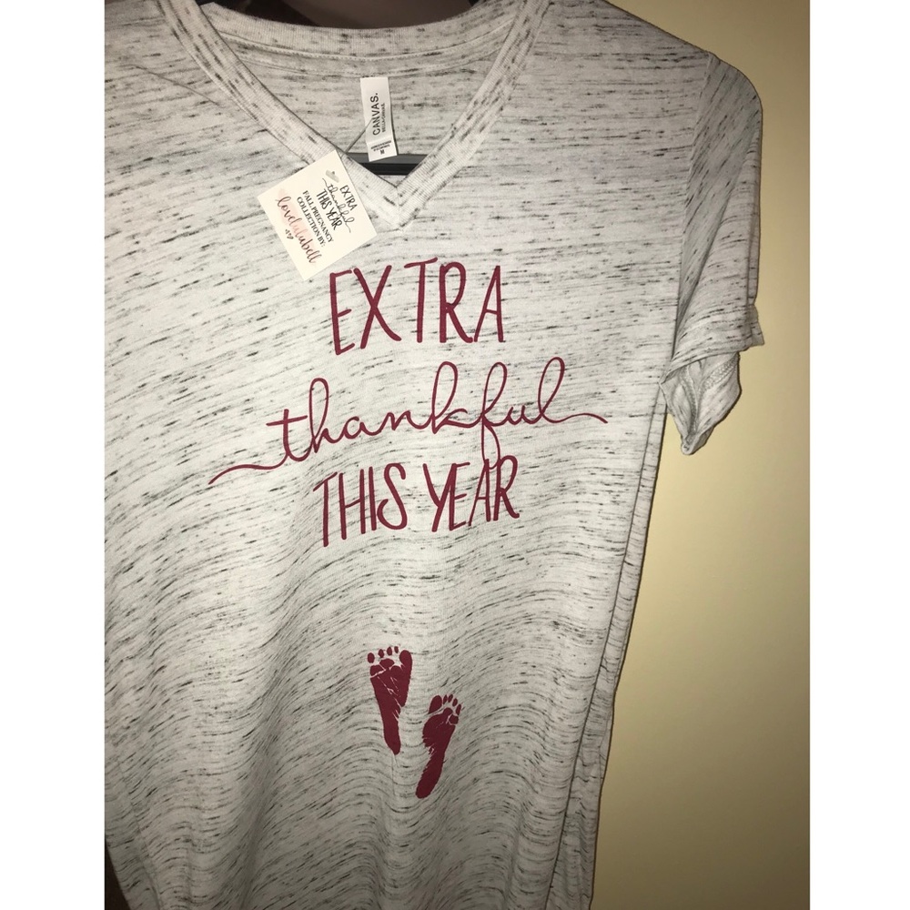 Maternity T-shirt “Extra Thankful This Year”